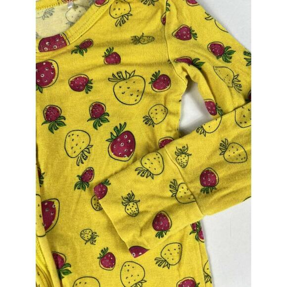 Dream Jamms Strawberry Footie Zip Pajamas 18-24 months - Picture 4 of 8
